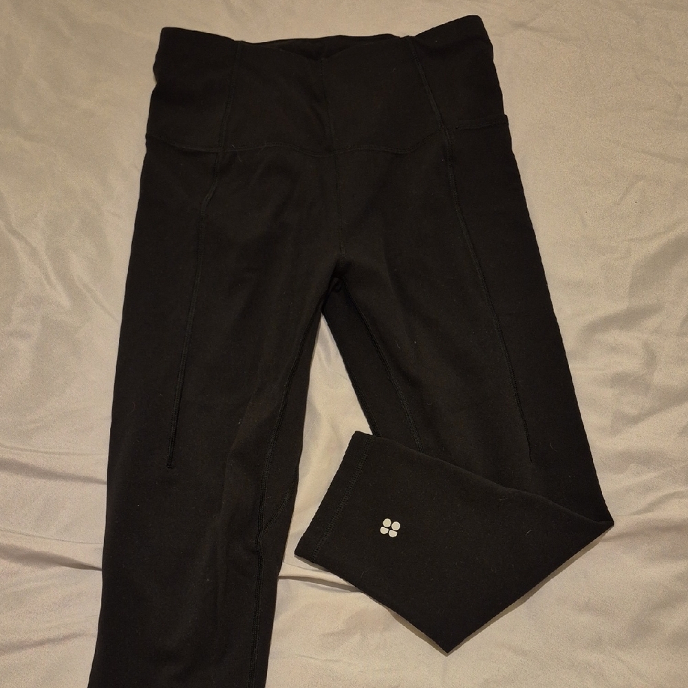 Sweaty Betty Super Soft Black Crop Leggings